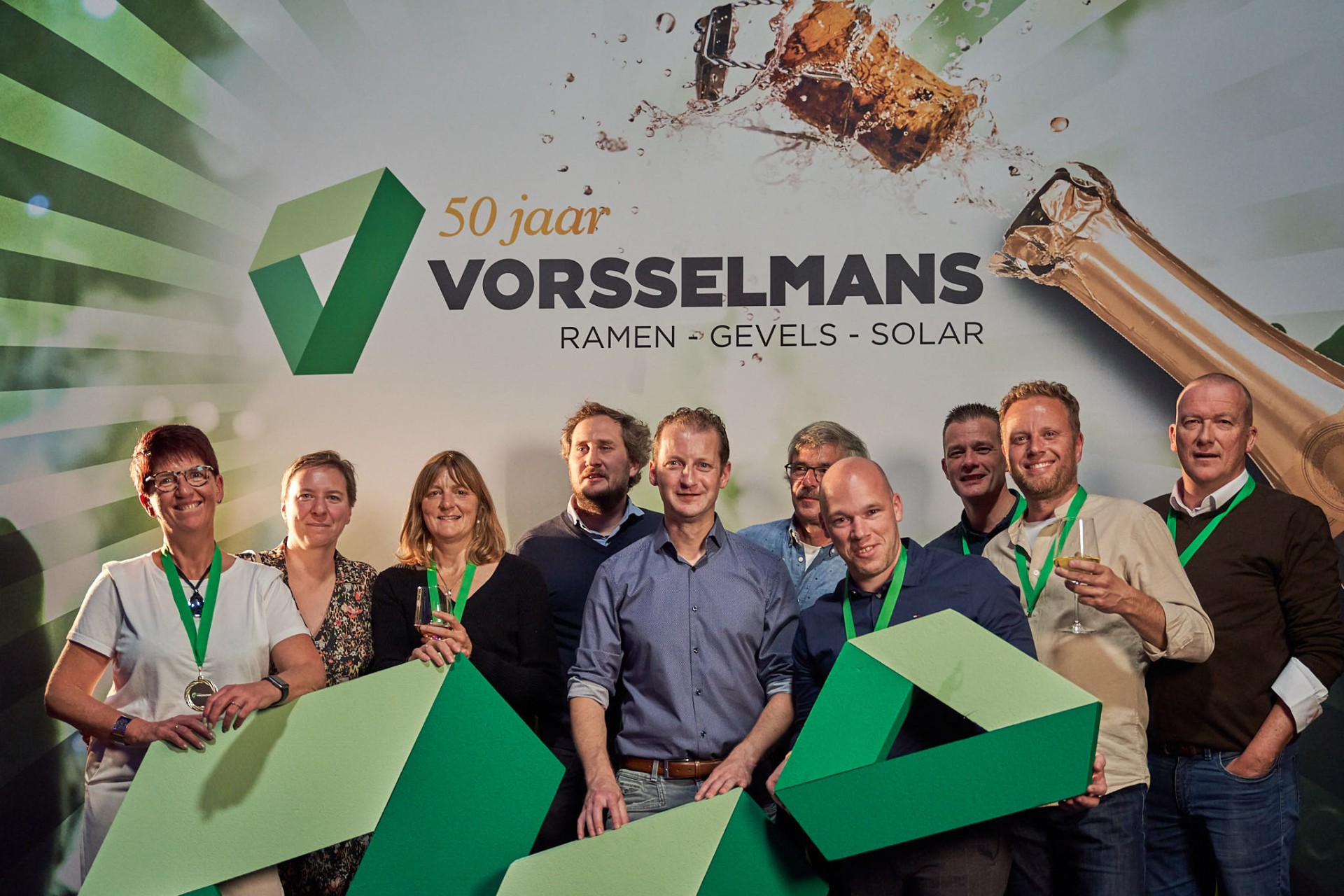 Vorsselmans teamfoto's feest 50 jaar